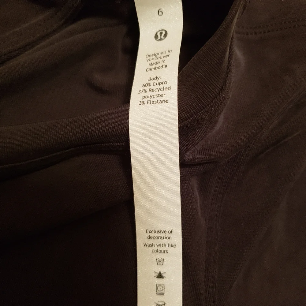 Lululemon Open Tie-Back Short Sleeve Black - Picture 11 of 13